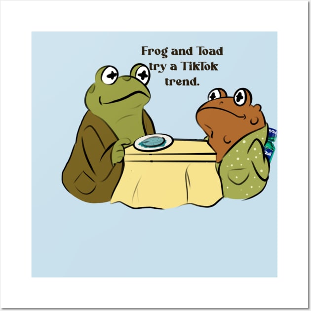 Frog and Toad are issued an FDA warning Wall Art by AmyNewBlue